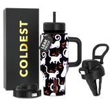 COLDEST 24oz Limitless Ultra V8 Insulated Water Bottle – Leakproof, Floating Design, Multi-Lid Hydration System, stainless steel, cupholder friendly, cirkul compatible