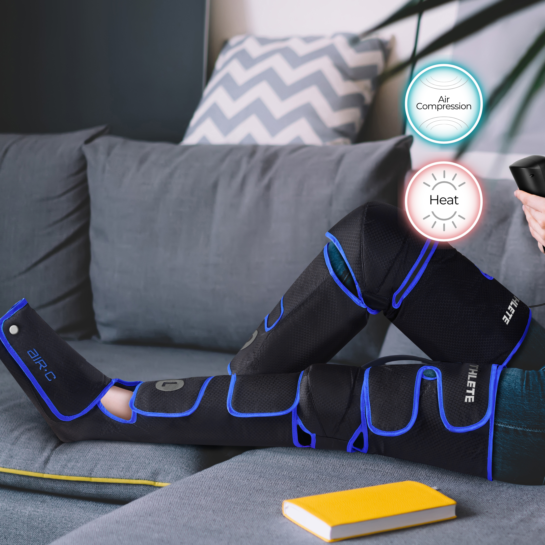 Abc Compression Air-C Compression Massager - Full-Leg Compression, Swelling Reduction ...