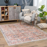 Urpi Vintage Oushak Washable Rug – distressed design, versatile décor, easy-care