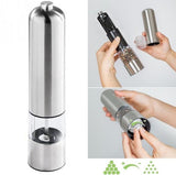 Stainless Steel Electric Grinder Kitchen Tool - electric pepper mill, stainless steel grinder, kitchen spice grinder