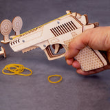 DIY Kit Rubber Band Launcher, Fun Wooden Craft and STEM Toy – Rubber Band Shooter, Wooden STEM Project, Hands-On Building Kit