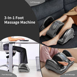 Therapeutic Shiatsu Foot Massager with High-Intensity Rollers – Deep Tissue Relaxation Device, Electric Foot Therapy Machine, Home Wellness Massager