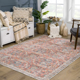 Urpi Vintage Oushak Washable Rug – distressed design, versatile décor, easy-care