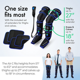 Air-C Compression Massager - Full-Leg Compression, Swelling Reduction, Hot & Cold Therapy