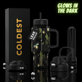 COLDEST 24oz Limitless Ultra V8 Insulated Water Bottle – Leakproof, Floating Design, Multi-Lid Hydration System, stainless steel, cupholder friendly, cirkul compatible