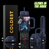 COLDEST 24oz Limitless Ultra V8 Insulated Water Bottle – Leakproof, Floating Design, Multi-Lid Hydration System, stainless steel, cupholder friendly, cirkul compatible