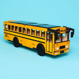 Dual Power School Bus STEM Kit – Build, Paint & Personalize | Battery + Solar Powered – Clean Energy, DIY Project, Educational Toy