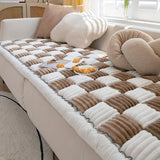 Modular Sofa Cover – Nordic Style Winter Plush Slipcover - Nordic Plush Protector, Winter Sofa Slipcover, Pet-Friendly Cushion Cover