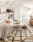 Wallagrass Trellis Shag Area Rug – plush comfort, Moroccan style, textured design