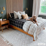 Ramsbury Wool-Blend Farmhouse Area Rug – handwoven, geometric, cozy