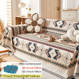 Extra Large Sofa Cover – Stretchable Furniture Protector - Stretch Sofa Protector, Linen Couch Cover, Pet-Friendly Slipcover