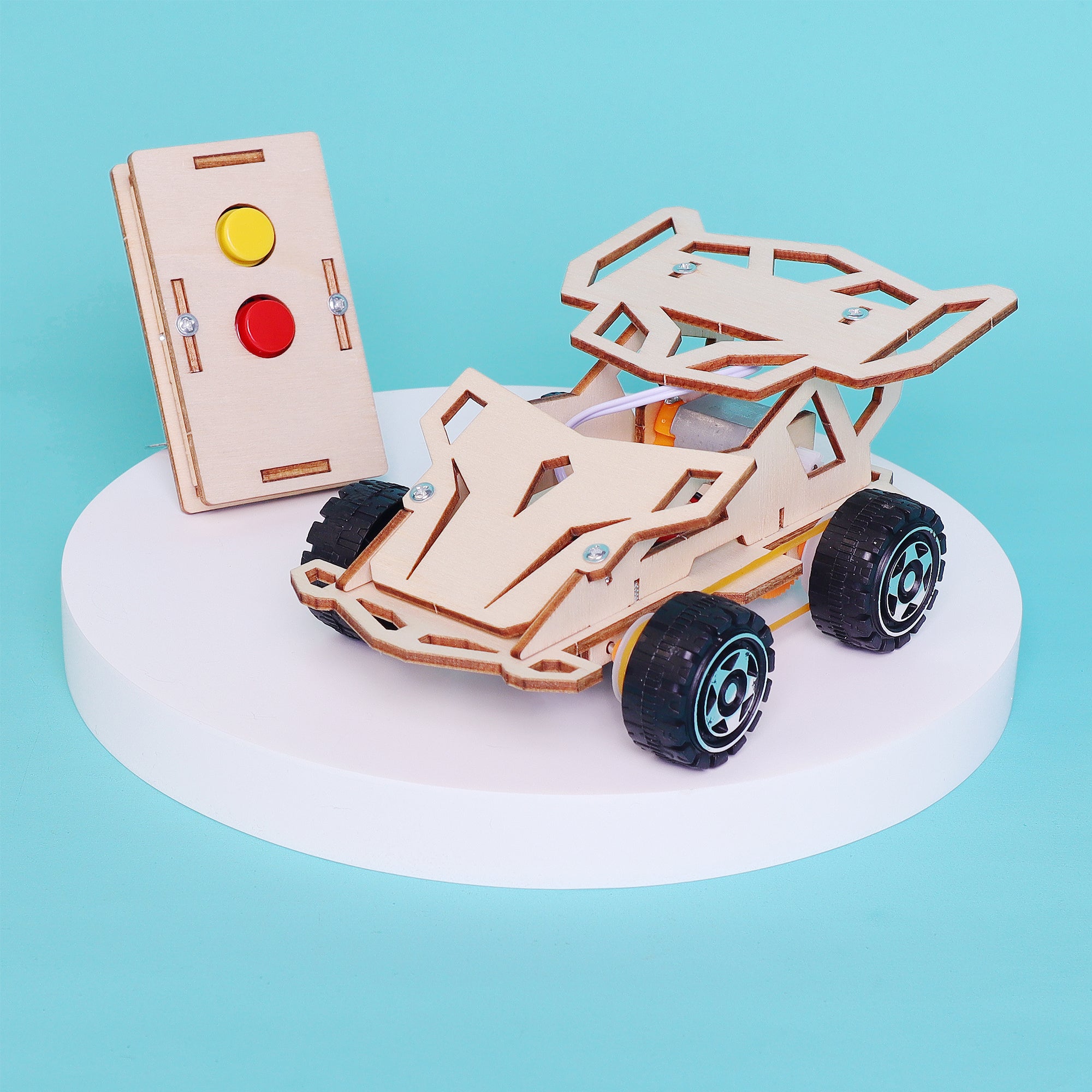 Remote Control Car Science Project Infrared Remote Controlled Car DIY Kit, Educational STEM Toy – Remote ...