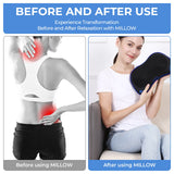 MILLOW Rechargeable Massage & Heat Therapy Device, Targeted Muscle Relief, Portable Stress Relaxation, Chronic Pain Comfort