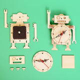 Robot Clock DIY Kit, Educational STEM Toy – Engineering, Hands-On Project, Personalized Gift