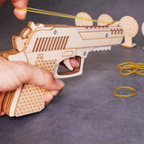 DIY Kit Rubber Band Launcher, Fun Wooden Craft and STEM Toy – Rubber Band Shooter, Wooden STEM Project, Hands-On Building Kit
