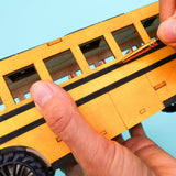Dual Power School Bus STEM Kit – Build, Paint & Personalize | Battery + Solar Powered – Clean Energy, DIY Project, Educational Toy