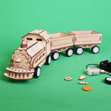 Train DIY Kit, Educational STEM Toy – Motor Driven Train, Engineering Project, Creative Learning