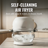 Fritaire Self-Cleaning Non-Toxic Glass Air Fryer 9-in-1 Countertop Oven, Teflon-Free Air Fryer, PFAS-Free Cooker, Convection Oven - Lavendar