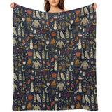 Winter Nights Plush Blanket, Cozy Flannel Throw, All-Season Soft Blanket