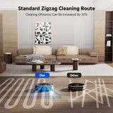 Teendow D10S Max Self-Emptying Robot Vacuum and Mop with LDS Laser Navigation, Smart Floor Cleaning, Automated Dust Collection, Precision Home Mapping