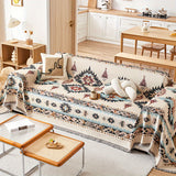 Extra Large Sofa Cover – Stretchable Furniture Protector - Stretch Sofa Protector, Linen Couch Cover, Pet-Friendly Slipcover