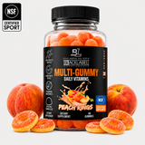 BLACKLABEL Multi Gummy Daily Vitamins for Active Athletes - Peach Rings, Multivitamin, Recovery Support
