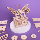 Fluttering Butterfly DIY Kit, Educational STEM Toy – Gears, Mechanics, Creativity