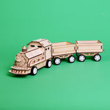 Train DIY Kit, Educational STEM Toy – Motor Driven Train, Engineering Project, Creative Learning