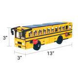 Dual Power School Bus STEM Kit – Build, Paint & Personalize | Battery + Solar Powered – Clean Energy, DIY Project, Educational Toy