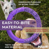 PULLER Standard Dog Play Rings for Large Breeds, Set of 2 - Fetch Training, Tug-of-War, Water Games