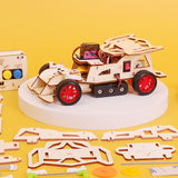 Steering Remote-Controlled Car DIY Kit, Educational STEM Toy – Radio Control, Robotics, Engineering