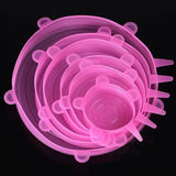 Lids for Kitchen Microwave Bowl - Silicone Food Covers, Microwave Bowl Seal, Leak-Proof Lid Set