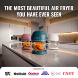 Fritaire Self-Cleaning Non-Toxic Glass Air Fryer 9-in-1 Countertop Oven, Teflon-Free Air Fryer, PFAS-Free Cooker, Convection Oven - Lavendar