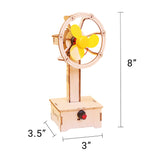 Variable Speed Oscillating Fan DIY Kit, Educational STEM Toy – Airflow Science, Engineering Project, Mechanical Learning Kit