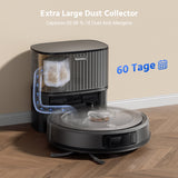 Teendow D10S Max Self-Emptying Robot Vacuum and Mop with LDS Laser Navigation, Smart Floor Cleaning, Automated Dust Collection, Precision Home Mapping
