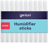 GENIANI Humidifier Replacement Cotton Filter Sticks, 10-Pack - Water Absorption, Routine Maintenance, Portable Care