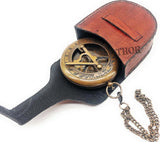 Century Pocket Sundial – antique compass, vintage navigation, brass sundial