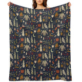 Winter Nights Plush Blanket, Cozy Flannel Throw, All-Season Soft Blanket