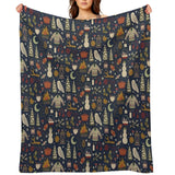 Winter Nights Plush Blanket, Cozy Flannel Throw, All-Season Soft Blanket