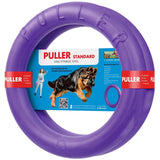 PULLER Standard Dog Play Rings for Large Breeds, Set of 2 - Fetch Training, Tug-of-War, Water Games