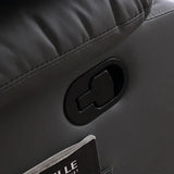 Levede Heated Massage Recliner Chair with Adjustable Backrest and Footrest, Home Relaxation Lounger, Faux Leather Armchair, Comfort Lounge Seating