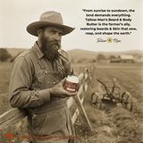 Tallow Man Beard Butter 9oz Trio – Rugged Grooming Gift Set, Bay Rum, Tobacco Vanilla, Barbershop