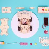 Infrared Remote Controlled Car DIY Kit, Educational STEM Toy – Remote Control Science, Infrared Signals, Engineering Project