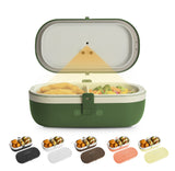 UVI Plus Self-Heating Electric Lunch Box with USB-C & UV Light Sanitizer, Portable Food Warmer, Heated Lunch Container, Leakproof Meal Box