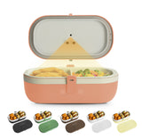 UVI Plus Self-Heating Electric Lunch Box with USB-C & UV Light Sanitizer, Portable Food Warmer, Heated Lunch Container, Leakproof Meal Box