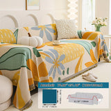 Boho Chic Double-sided Chenille Sofa Cover with Tassels - All-Season - Bohemian Couch Protector, Tassel Sofa Throw, Reversible Chenille Cover