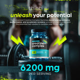 Creatine Gummies Complex Trio (3 Pack) – 6200mg Potency, Vegan Energy, Workout Convenience