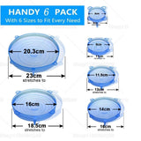 Lids for Kitchen Microwave Bowl - Silicone Food Covers, Microwave Bowl Seal, Leak-Proof Lid Set