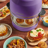 Fritaire Self-Cleaning Non-Toxic Glass Air Fryer 9-in-1 Countertop Oven, Teflon-Free Air Fryer, PFAS-Free Cooker, Convection Oven - Lavendar