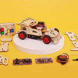 Steering Remote-Controlled Car DIY Kit, Educational STEM Toy – Radio Control, Robotics, Engineering